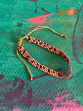Pulsera Sara Rosa dorada