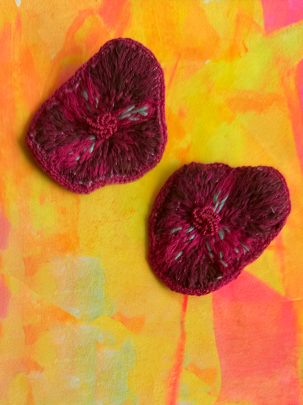 Aros Consuelo magenta
